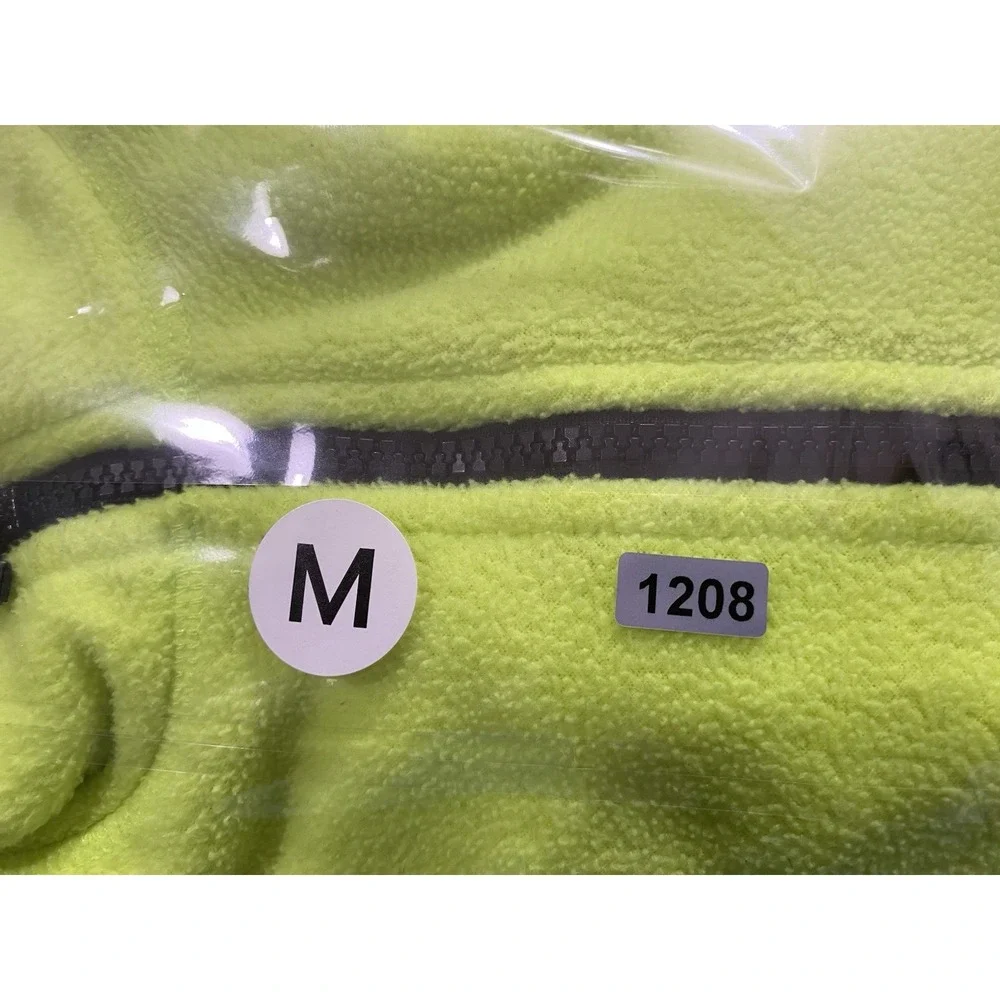 The Children's Place Boys Neon Yellow Fleece Jacket Size M 7/8 Full Zip
